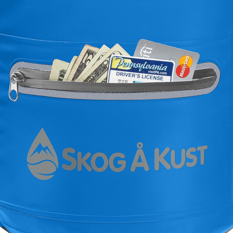 Skog Ã… Kust DrySak - Roll Top Waterproof Bag for Travel & Outdoors - 20L Navy Blue - Image 3